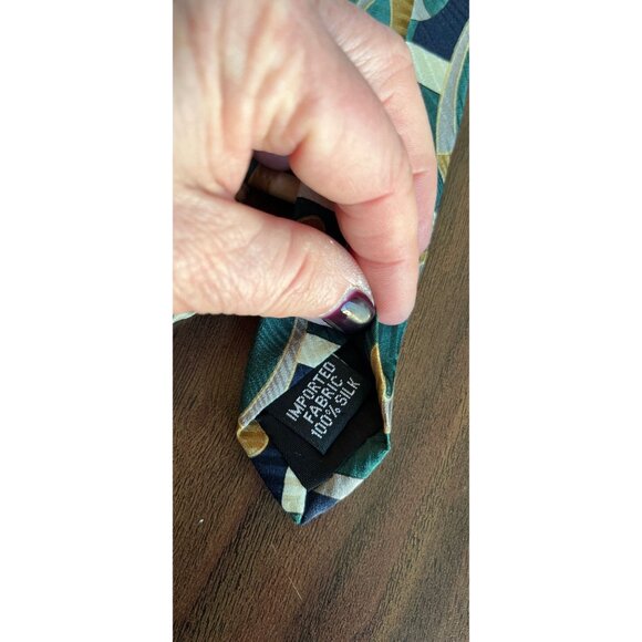 Vintage Men’s Bill Robinson Tie Handmade All 100% Silk Tie Handmade In USA Impor - Picture 5 of 6